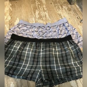 EUC!♥️Victoria’s Secret PINK Lounge Sleep Boxy Logo Shorts Bundle of 2!LARGE!♥️